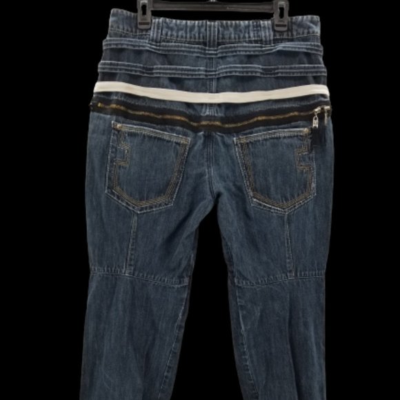 Marithe francois girbaud jeans Baggy Hip Hop Distressed Mens 34x30 - Picture 2 of 12